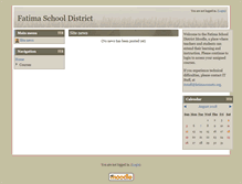 Tablet Screenshot of moodle.fatimacomets.org